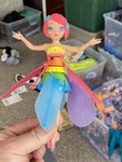 Flutterbye Rainbow Flying Fairy Pink Hair Spin Master Deluxe Light Up. Fixed Price $15.00.