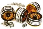 2.2X1.5-IN. Machined High Mass Wheel (4) W/14MM Offset Hubs For 1/10 Crawler. Fixed Price $84.49.