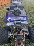 Vintage Tamiya Clodbuster Clodzilla 4X4 Chevy Grill Snow Shovel Lights. Fixed Price $1500.00.