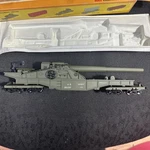 Cox Ho Us Army Railway Gun 6230-9. New Great Condition In Box. 1 Troop Car. Fixed Price $45.00.