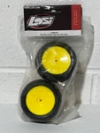 Losi LOSB1890 Mini King Pin Rear Mounted Tires Yellow Wheels Rims 8IGHT. Fixed Price $29.99.