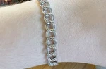 Vintage Charm Bracelet Sterling Double Link! 10G 7.5 Inches Great Starter!!. Fixed Price $40.00.