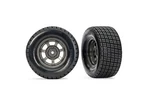 Traxxas Dirt Oval Gray Front Wheels W/ Hoosier Tires (2) TRA10473X. Fixed Price $24.95.