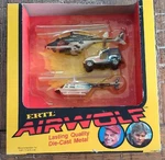 1984 Ertl Airwolf Piece Gift Set 1230 Helicopters Jeep New In Box No Price Tag. Fixed Price $399.99.