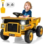 12V Kid Toy Car Electric Dump Bed Construction Vehicles W/ Remote Control Yellow. Fixed Price $127.36.