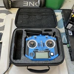 Frsky Taranis Q X7S Blue Console Rc Transmitter With Carrying Case. Fixed Price $60.00.