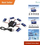 5PCS Lithium Polymer Drone Batteries 3.7V 380MAH Rechargeable For Quadcopter. Fixed Price $25.97.