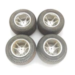 4X Proline Caliber 8209 1/10 Stadium Truck Tires Pin-drive Vintage Chrome Wheels. Fixed Price $41.99.
