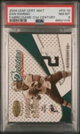 2004 Leaf Materials Game Fabric Jersey Patch 21ST Century Dan MARINO/21 - Psa 8. Fixed Price $209.00.