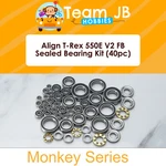 Align T-rex 550E V2 Fb 40 Pcs Rubber Sealed Bearings Kit. Fixed Price $39.99.