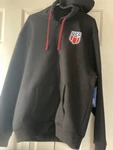 Mens Black Zip Hoodie Soccer Football Team Usa Xl Uefa. Fixed Price $17.99.