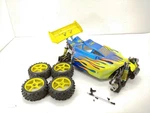 Kyosho Inferno MP6 1/8 Buggy Roller Slider Chassis W/ Custom Body. Fixed Price $234.99.