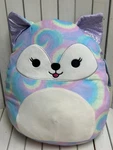 New Squishmallows 12 Inch Felexine Rainbow Tie-dye Fox Glitter Purple Ears. Fixed Price $29.90.
