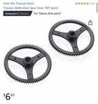 Latrax TRA6646 Spur Gears 78T (2): Alias. Fixed Price $5.00.