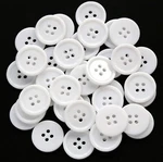 Ganssia 1 Inch (25MM) White Buttons Flatback Resin For Garment Sewing Diy. Fixed Price $13.99.