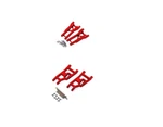 Traxxas Slash 2WD Strc Red Aluminum A-arms Set Front & Rear With Hinge Pins. Fixed Price $58.00.