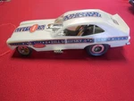 Vintage Cox Gas Powered Pinto Bill Schifsky Funny Car Dragster Tether 1970. Fixed Price $275.00.