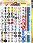 Mg 3400- 1/24 High Def Racing Decals Number Roundels. Fixed Price $21.49.