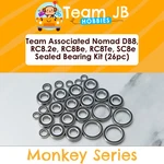 Team Associated Nomad DB8, RC8.2E, RC8BE, RC8TE, SC8E - 26 Pcs Bearings Kit. Fixed Price $24.99.