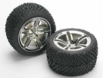 Traxxas 5573 Victory Tires W/twin Spoke Rear Wheels (2) (jato) (chrome) Standard. Fixed Price $24.95.