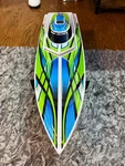 Traxxas Blast Boat Not Used New With Battery Remote Including Stand Body. Fixed Price $140.00.