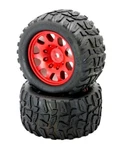PHBPHT3271RED Power Hobby -raptor Xl Belted Tires / Viper Wheels X-maxx Four. Fixed Price $139.99.