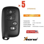 5PCS Xhorse XSTO03EN XM38 Universal Smart Remote Key For Toy.t Style 4 Buttons. Fixed Price $169.00.