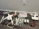 Dji Phantom 2 Vision Plus Drone, Batteries, Controller, Charger, For Parts/rep. Fixed Price $129.99.