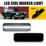 2X For 79-83 Plymouth Horizon Smoked Front Rear White Led Side Marker Lights Ek. Fixed Price $19.94.