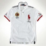 Men's #6 Custom Slim Race Car Fit Cotton Mesh Classic Polo Short Sleeve Shirt. Fixed Price $39.99.