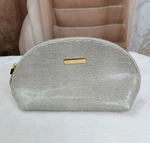 St John Marie Cosmetic Make-up Bag Travel Toiletry Pouch Faux Snakeskin. Fixed Price $30.00.