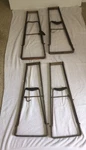 4 Antique Tire Saver Stands, Vintage Winter Storage Saving Jacks Accessory. Fixed Price $174.95.