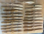 (20) Vintage Wood Propeller Lot Aircraft = Top Flight- Rev Up- Jz Zinger X. Fixed Price $39.99.