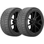 (qty 2) 255/40R17 Falken Azenis RT615K+ 94W Sl Black Wall Tires. Fixed Price $373.98.