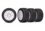Traxxas 10874 Front & Rear Tires W/ 8-SPOKE White Wheels (4) For Mini Rally Vxl. Fixed Price $39.95.