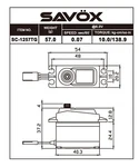 Savox Black Edition, Standard Size Coreless Digital Servo, 0.07SEC / 139OZ 6V. Fixed Price $76.99.