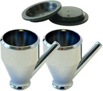 VL-1/4-OZ Airbrush Metal Cups 2 Pack With Spill-resistant Covers For Paasche New. Fixed Price $22.99.