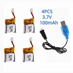 4X Lipo Battery 3.7V 100MAH 751517 For Cheerson CX10 CX-10A Quadcopter. Fixed Price $13.98.