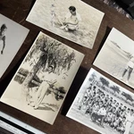 Vintage Track Team Group Photo Runners Banner Japanese -- P1. Fixed Price $19.99.
