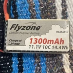 Flyzone HCAA6310 1300MAH 11.1V Lipo Battery 1.34. Fixed Price $27.99.