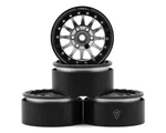Treal Hobby Type 1.9" 12-SPOKE Beadlock Wheels (silver/black). Fixed Price $69.98.