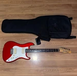 Vintage Hondo All-star H-702 Electric Guitar 80S W/ Fender Case Candy Apple Red. Fixed Price $235.00.