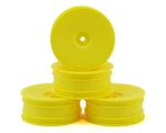 De Racing "speedline" 2.2 1/10 Buggy Front Wheels (4) (B6/RB6) (yellow). Fixed Price $13.56.